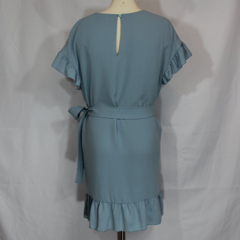 Aritzia Wilfred Ninette Ruffle Dress  Cocktail, Contemporary cobalt blue size M - Picture 5 of 10